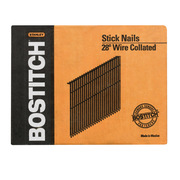 Bostitch Collated Framing Nail, 3 in L, Coated, Round Head, 28 Degrees S10D-FH